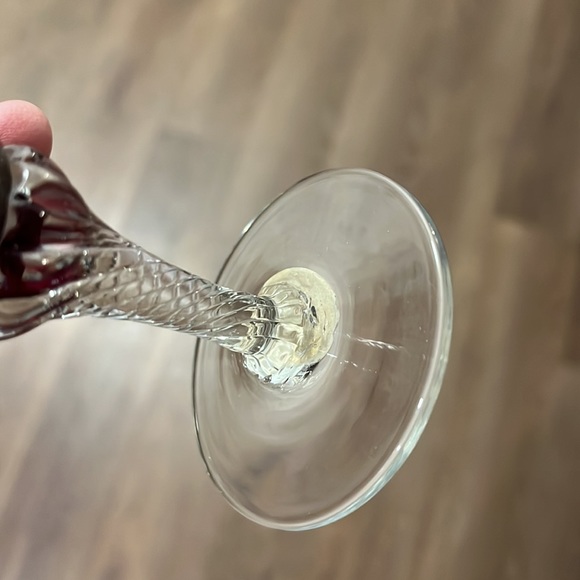 Akro Agate vintage red vase. Sticker intact - Picture 5 of 6